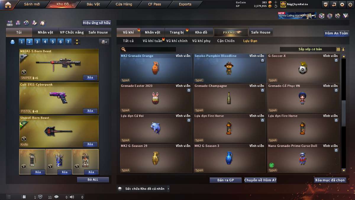 shop acc cf uy tin gia re